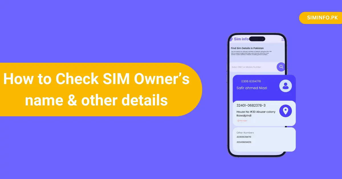 How to Check SIM Owner Name & Other Details
