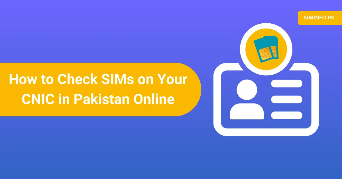 Sim check on cnic